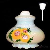 187/12 Светильник перламутровый (Цветы)